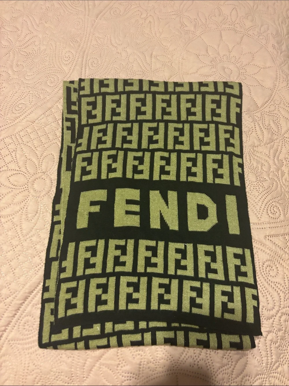Luxury Fendi Knit Scarf
